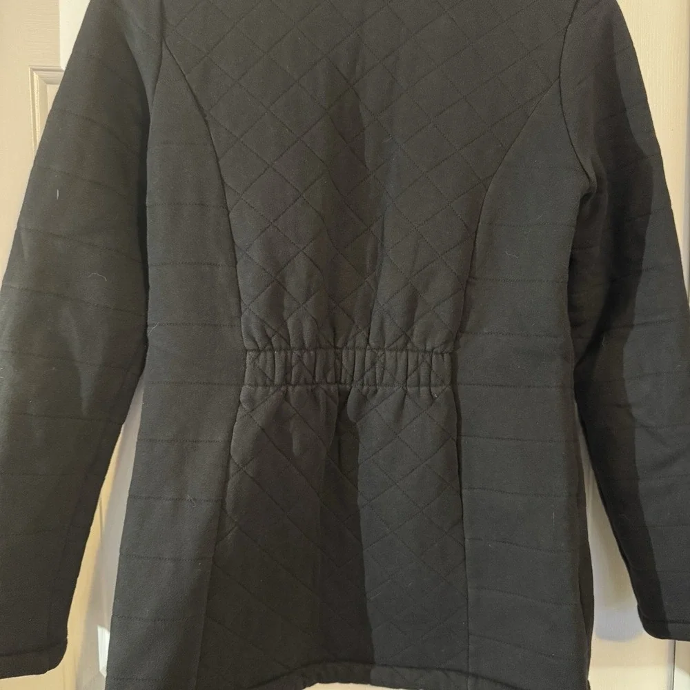 Womens The North Face Carolina Jacket Size Small Quilted‎ Fleece Lined Zip Black